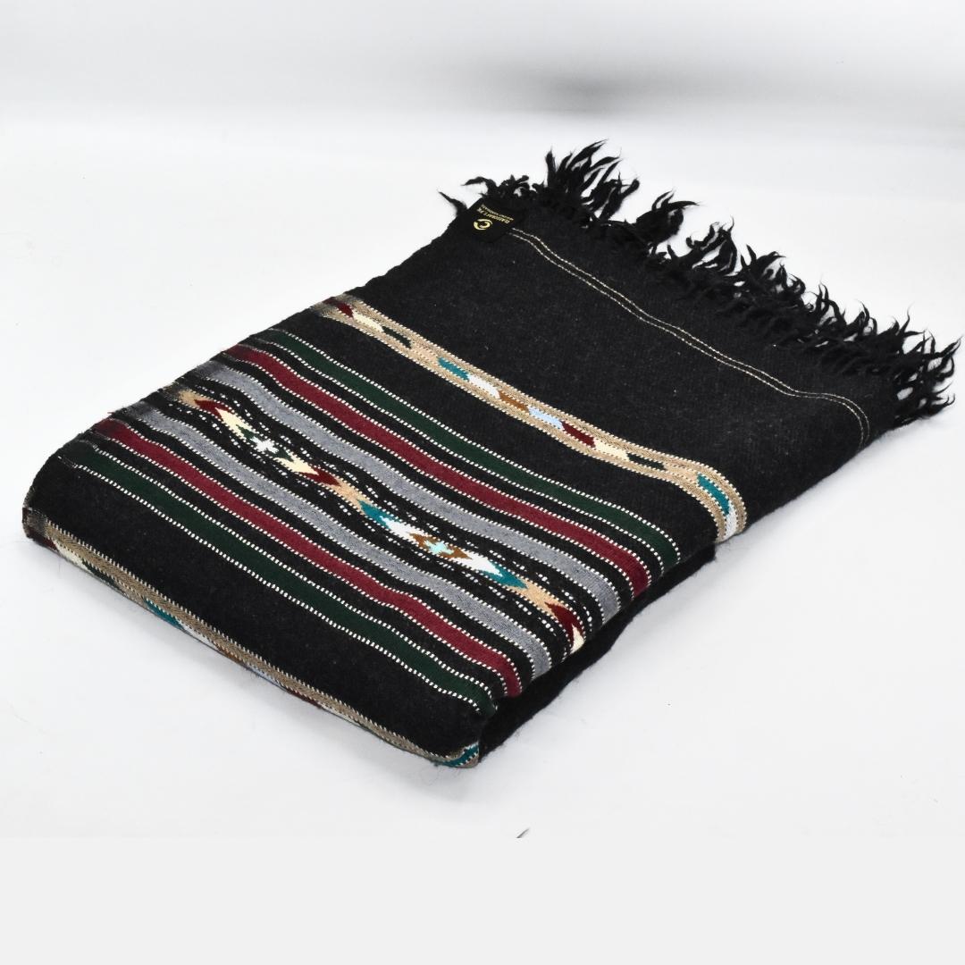 Angoora Wool Multi Flower Border Handwork